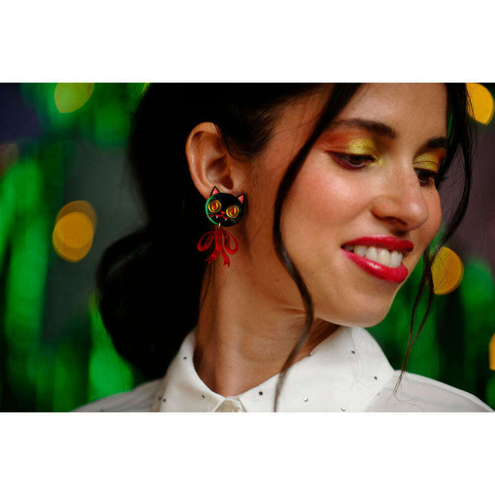Vampire Kitten Earrings by Laliblue – view 4