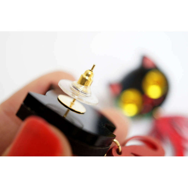 Vampire Kitten Earrings by Laliblue – view 5