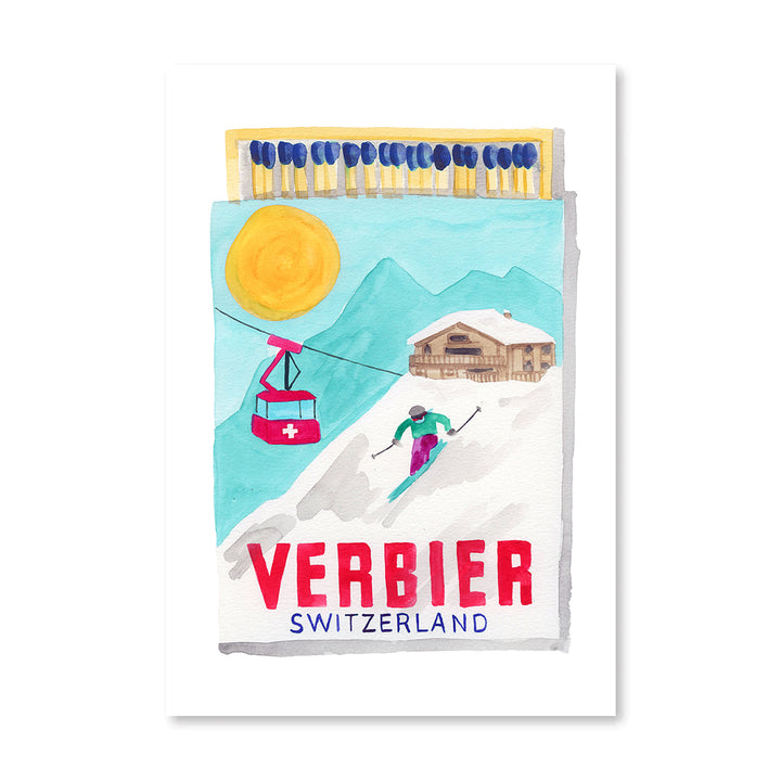 Verbier Matchbook Art Print