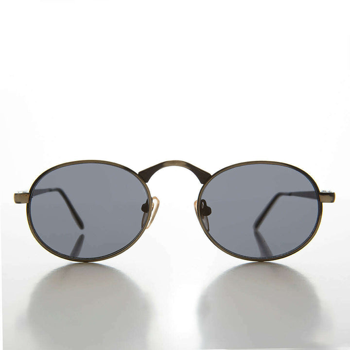 Victorian Oval Industrial Metal Vintage Sunglass - Jethro