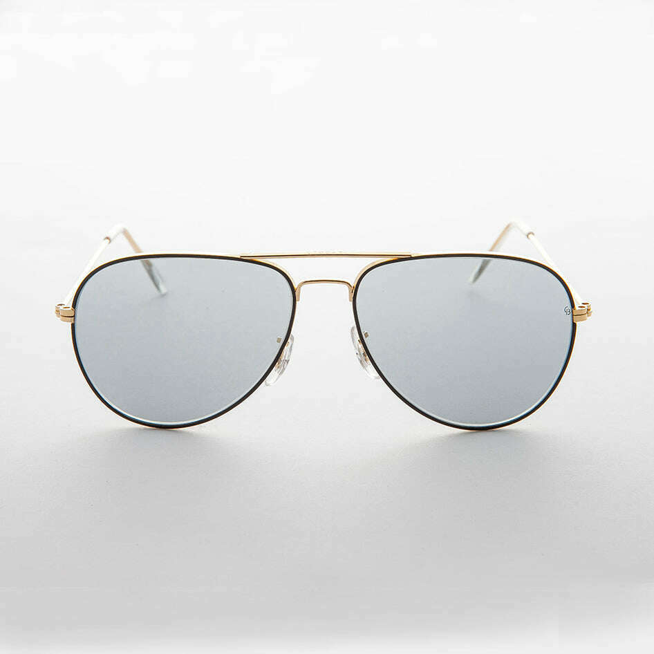 Vintage Aviator Sunglass Glass Photochromic Lens - Merlin 2