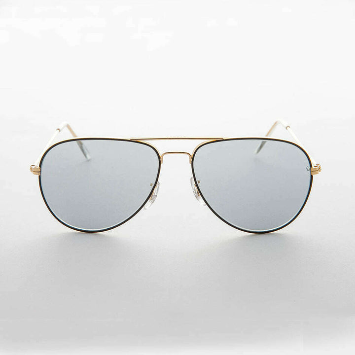 Vintage Aviator Sunglass Glass Photochromic Lens - Merlin 2