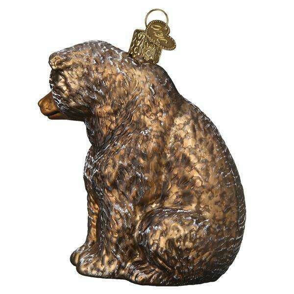 Old World Christmas Vintage Bear Blown Glass Ornament