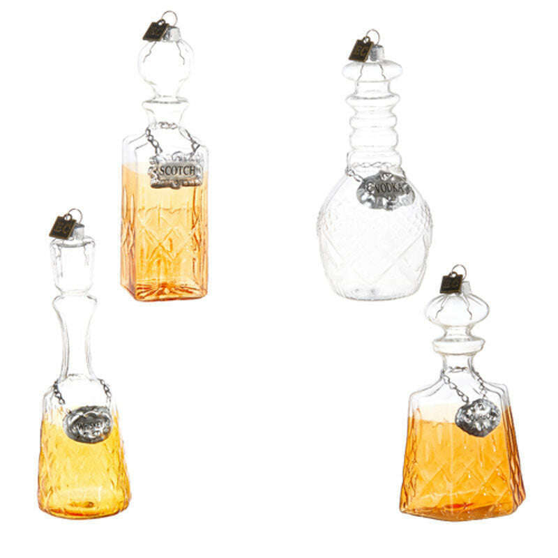 Vintage Glass Decanter Ornament Set of 4 by Eric Cortina – view 2