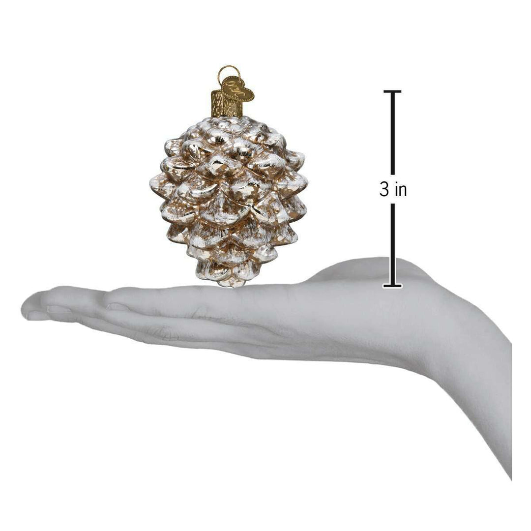 Old World Christmas Vintage Pinecone Blown Glass Ornament