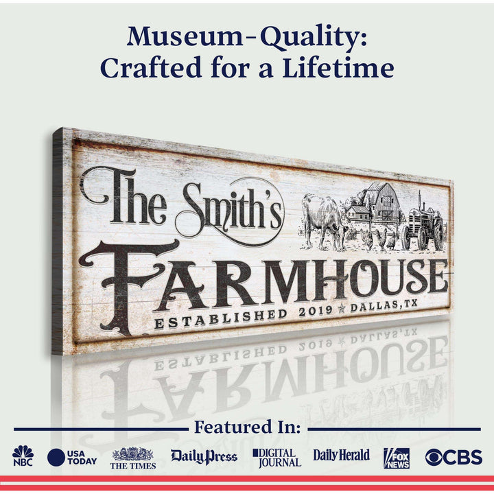Vintage Rust Farmhouse Sign II