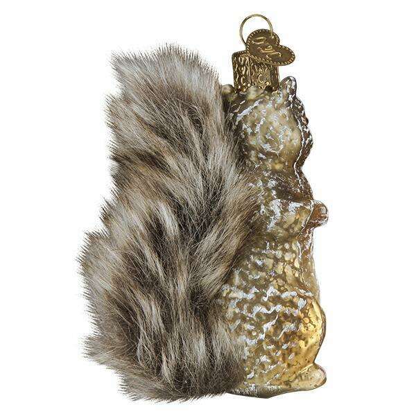 Old World Christmas Vintage Squirrel Blown Glass Ornament