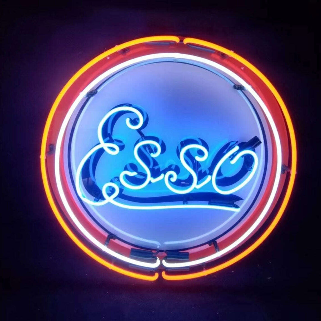 Vintage Style Esso Logo Neon Signs Light