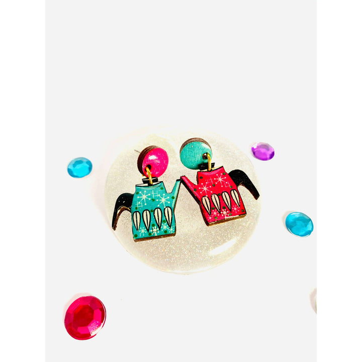 Vintage Teapot Earrings by Rosie Rose Parker