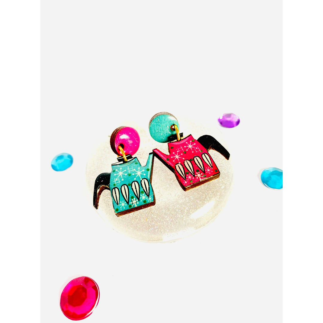 Vintage Teapot Earrings by Rosie Rose Parker