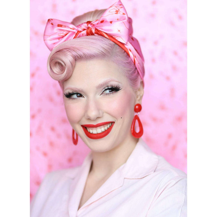 'Vintage with a Twist' Satin Scarf