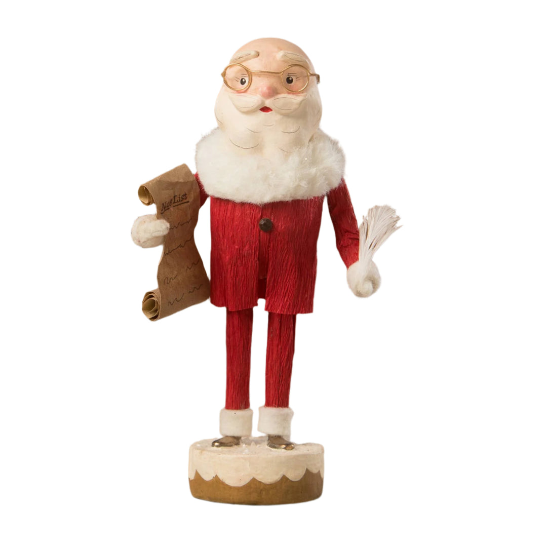 vintage santa's list figure bethany lowe