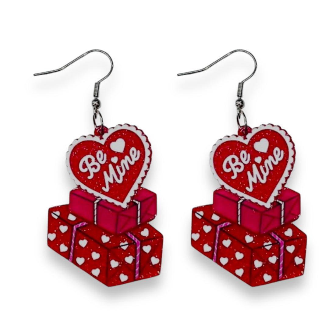 vintage valentine's day earrings