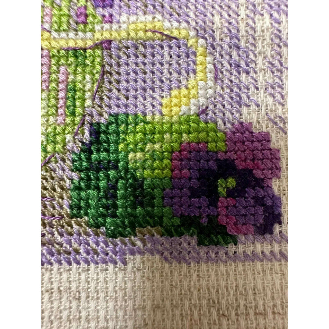 Violets in a Pot R2091 Counted Cross Stitch Kit