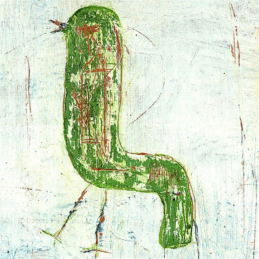 "Walking Green Bird" Gallery Wrap Art Print - Quirks!