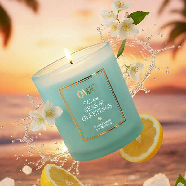 Warm Seas & Greetings Candle