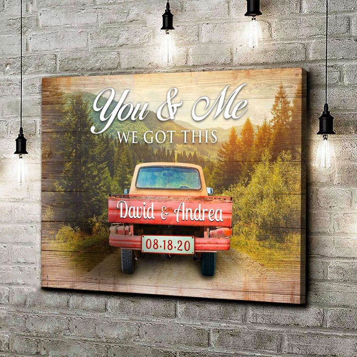 We Got This Couple Red Truck Sign