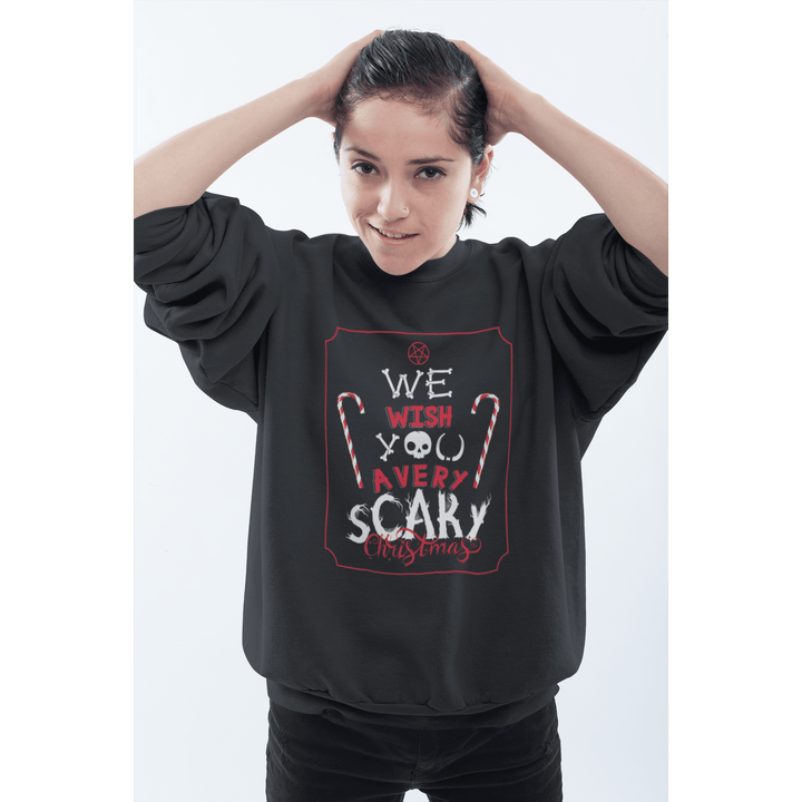 We Wish You A Scary Christmas Candy Cane Tee - Unisex Shirt