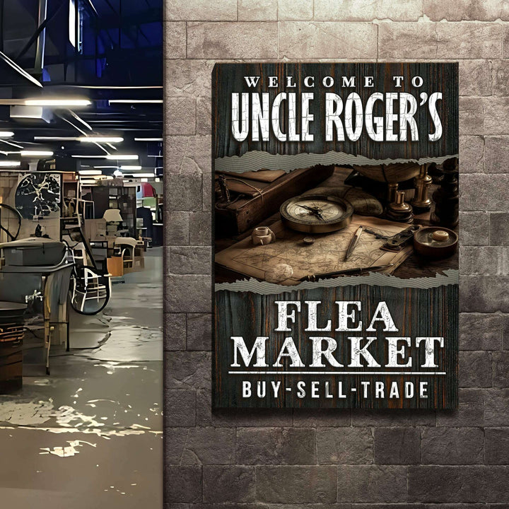 Welcome To Flea Market Sign