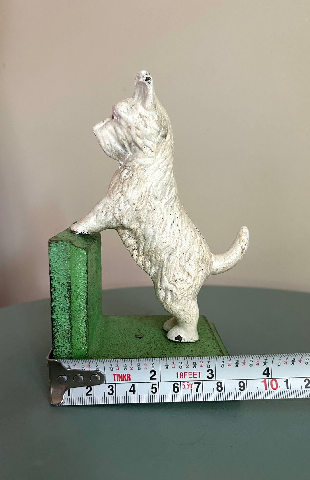 Westie bookend base width measurement