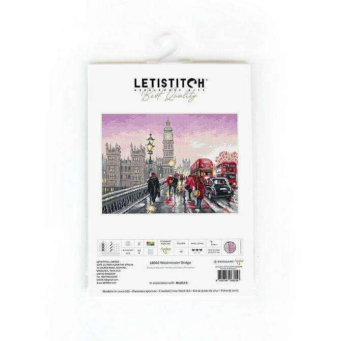 Westminster Bridge L8040 Counted Cross Stitch Kit