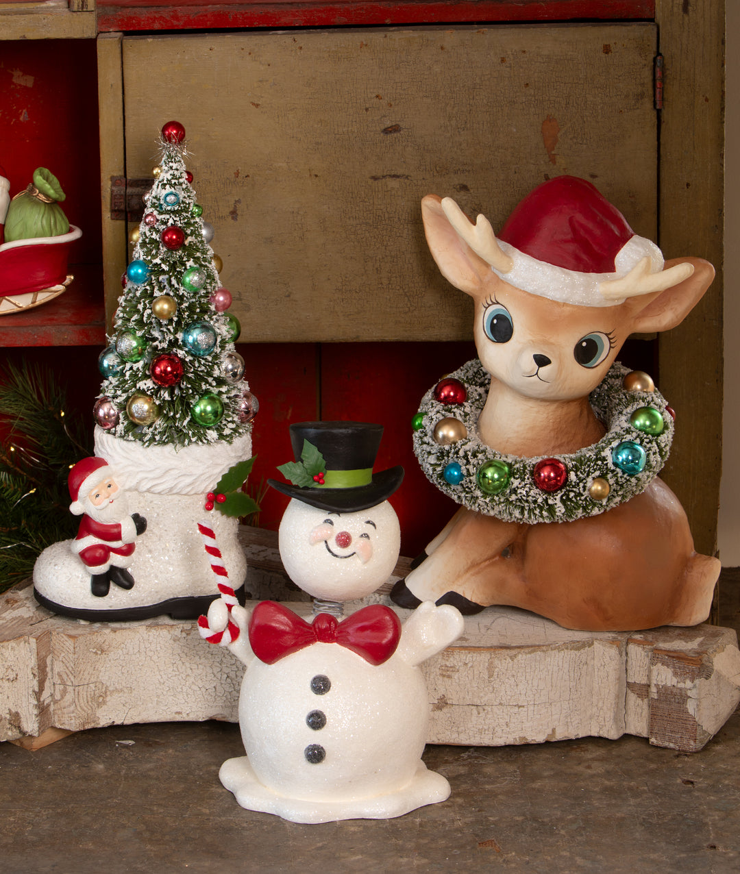 Santa Boot with Tree by Bethany Lowe Designs, image 3