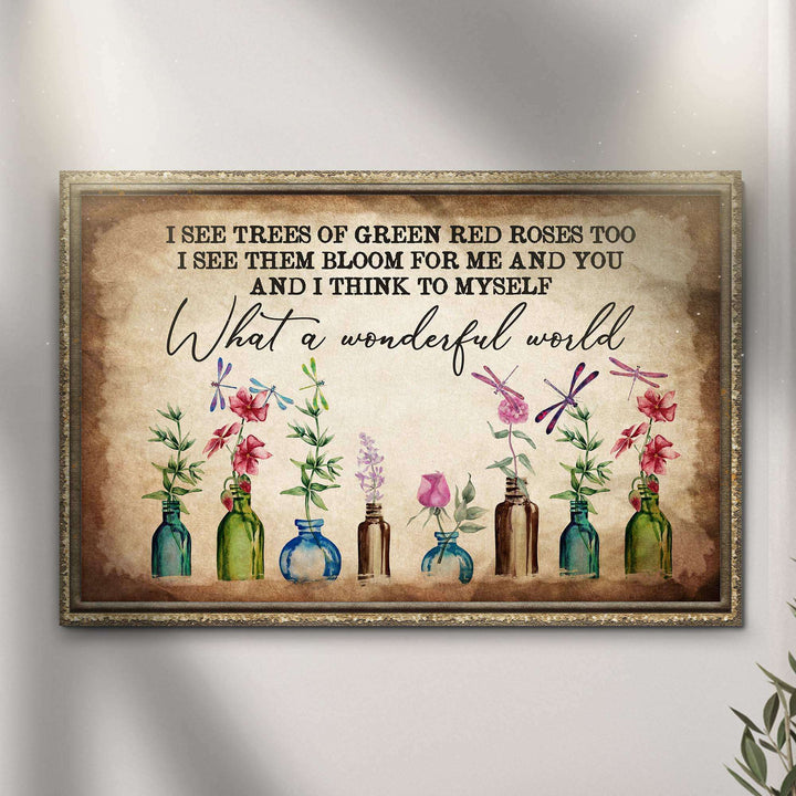 What A Wonderful World Sign X