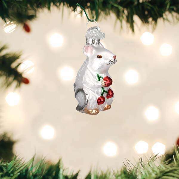 White Mouse Ornament
