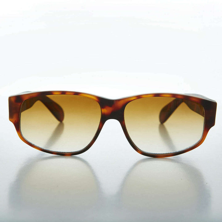 Wide Rectangular Mod Vintage Sunglass - Fez