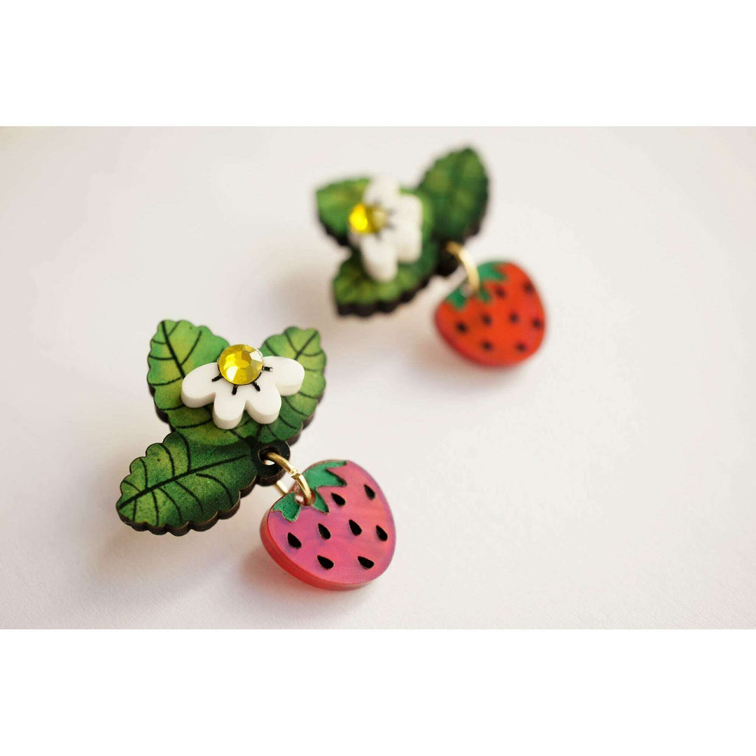 Wild Strawberry Earrings – view 3