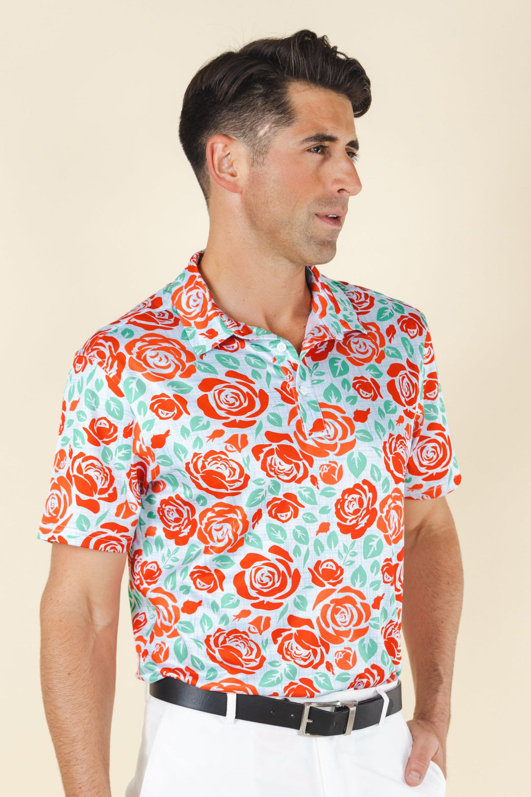 The Win By A Rose | Derby Roses Men’s Polo