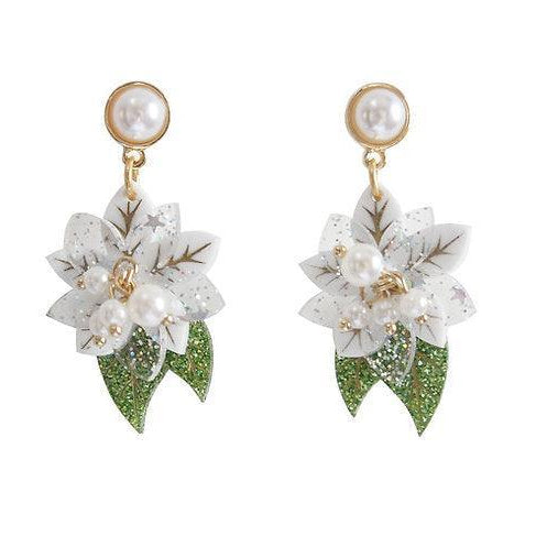 Winter Flowers Earrings by Laliblue - Quirks!