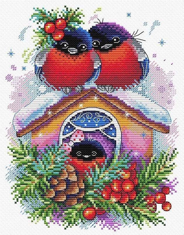 Winter House SM-440 Counted Cross Stitch Kit