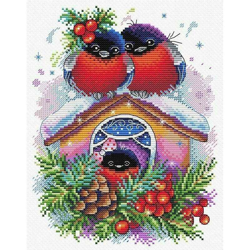 Winter House SM-440 Counted Cross Stitch Kit