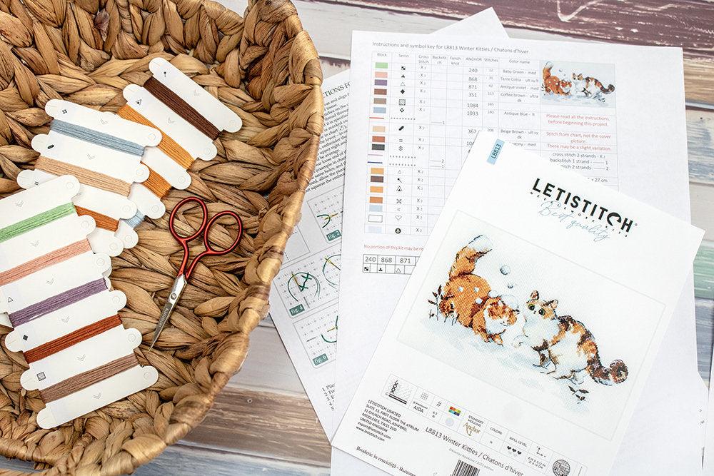 Winter Kitties L8813 Counted Cross Stitch Kit