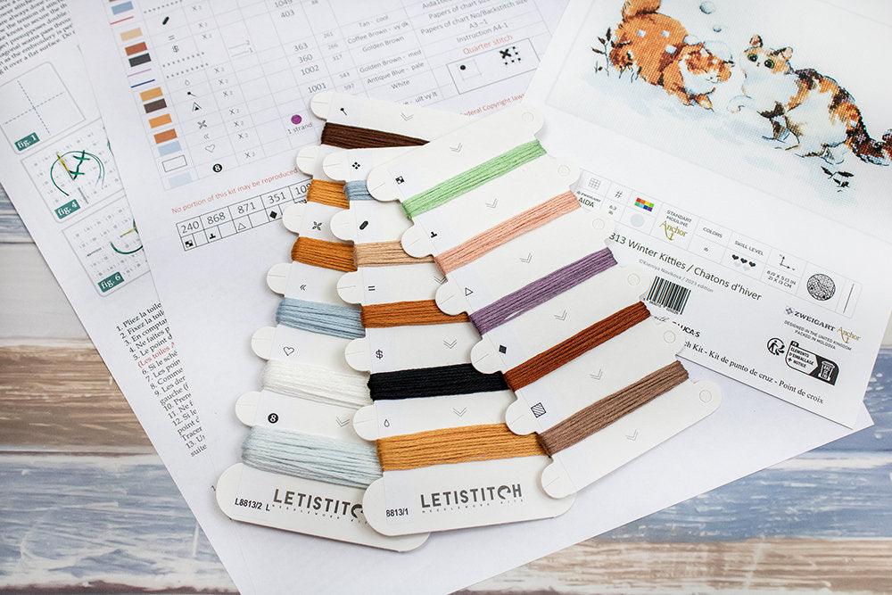 Winter Kitties L8813 Counted Cross Stitch Kit