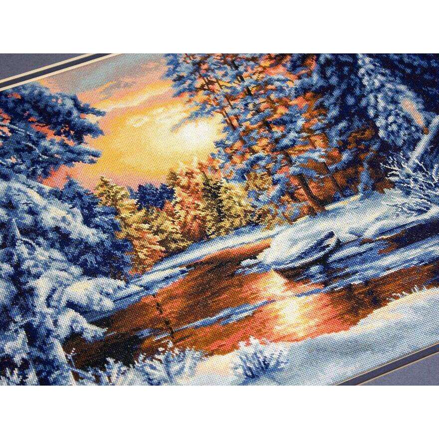 Winter Landscape B477L Counted Cross-Stitch Kit