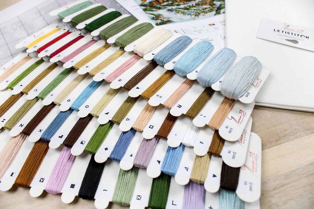 Winter landscape BU5001L Counted Cross-Stitch Kit