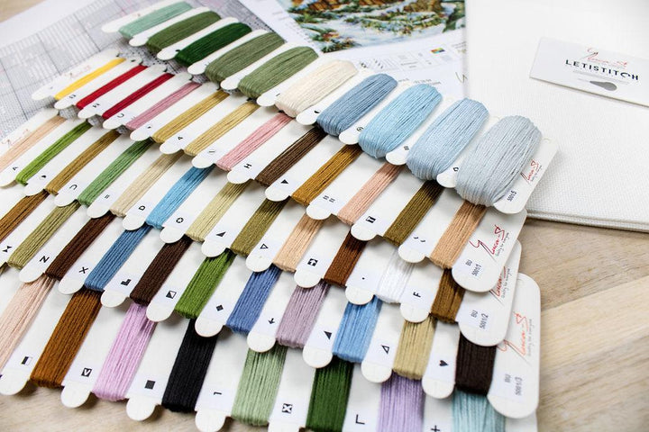 Winter landscape BU5001L Counted Cross-Stitch Kit