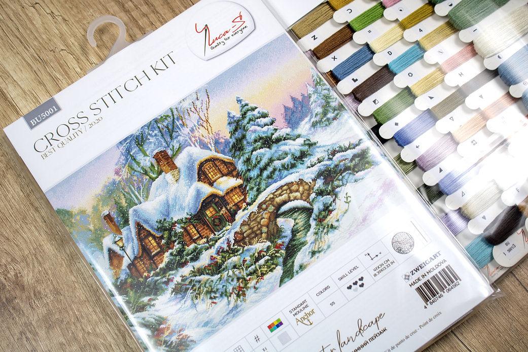 Winter landscape BU5001L Counted Cross-Stitch Kit