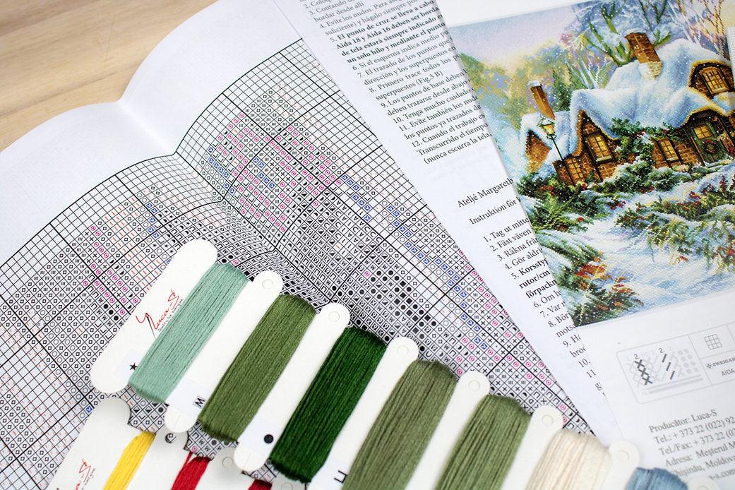 Winter landscape BU5001L Counted Cross-Stitch Kit