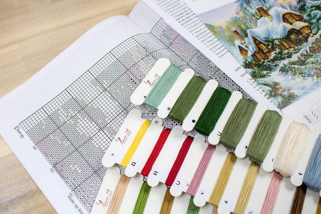 Winter landscape BU5001L Counted Cross-Stitch Kit