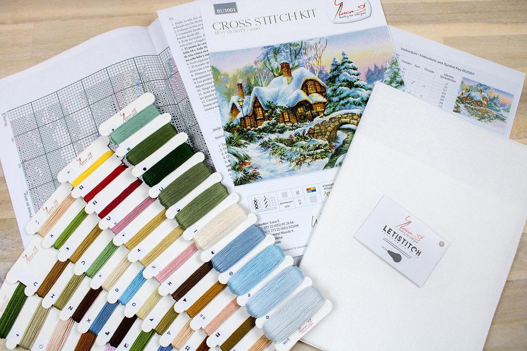 Winter landscape BU5001L Counted Cross-Stitch Kit