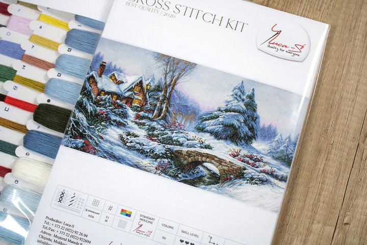 Winter landscape BU5002L Counted Cross-Stitch Kit