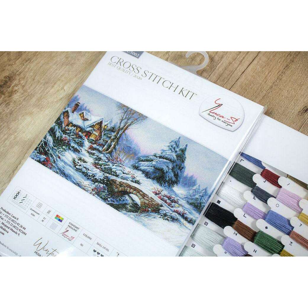 Winter landscape BU5002L Counted Cross-Stitch Kit
