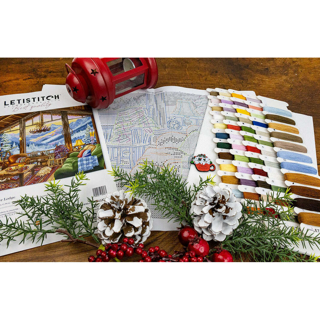 Winter Lodge L9922 Counted Cross Stitch Kit