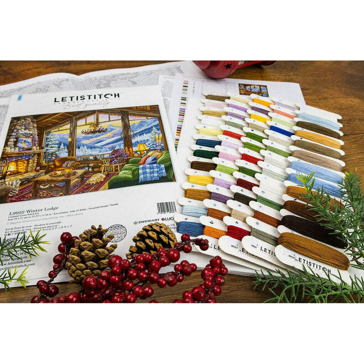 Winter Lodge L9922 Counted Cross Stitch Kit