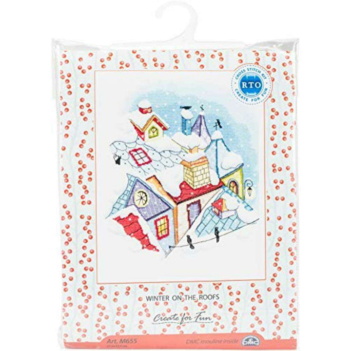 Winter on the roofs M655 Counted Cross Stitch Kit