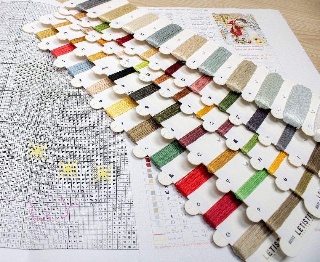 Winter playtime L8057 Counted Cross Stitch Kit