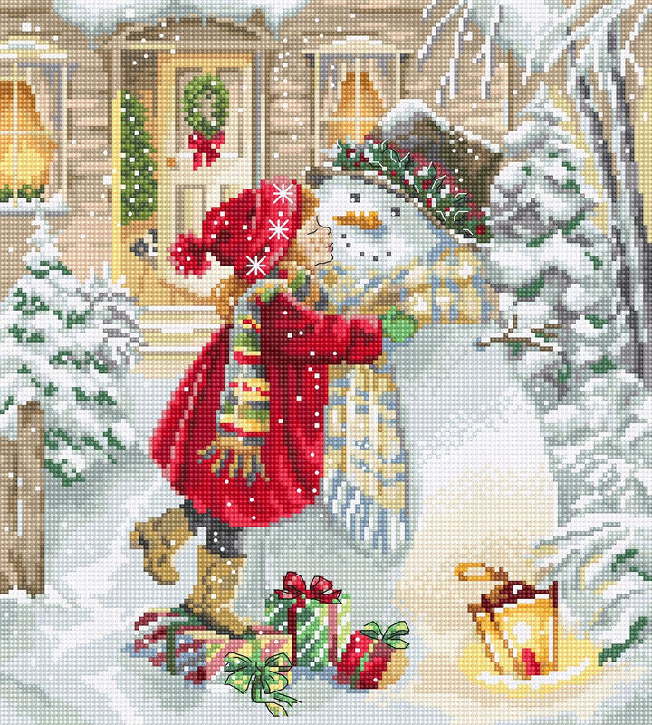 Winter playtime L8057 Counted Cross Stitch Kit